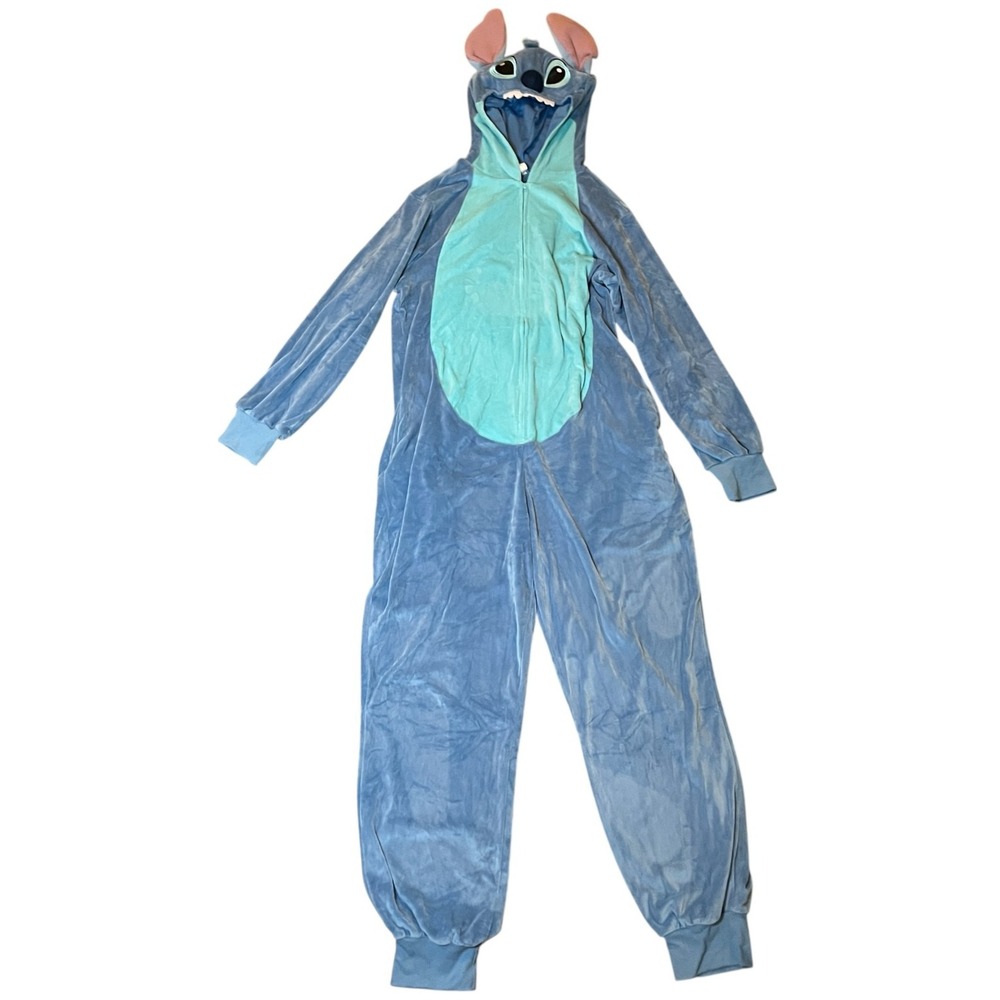 Disney Lilo & Stitch Adult Unisex Stitch Costume Pajama Plush‎  1 Pc Size: S / M
